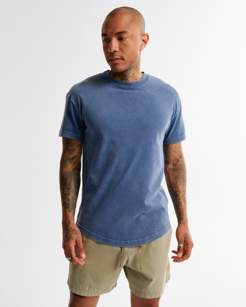 Essential Curved Hem Tee | Abercrombie & Fitch (US)