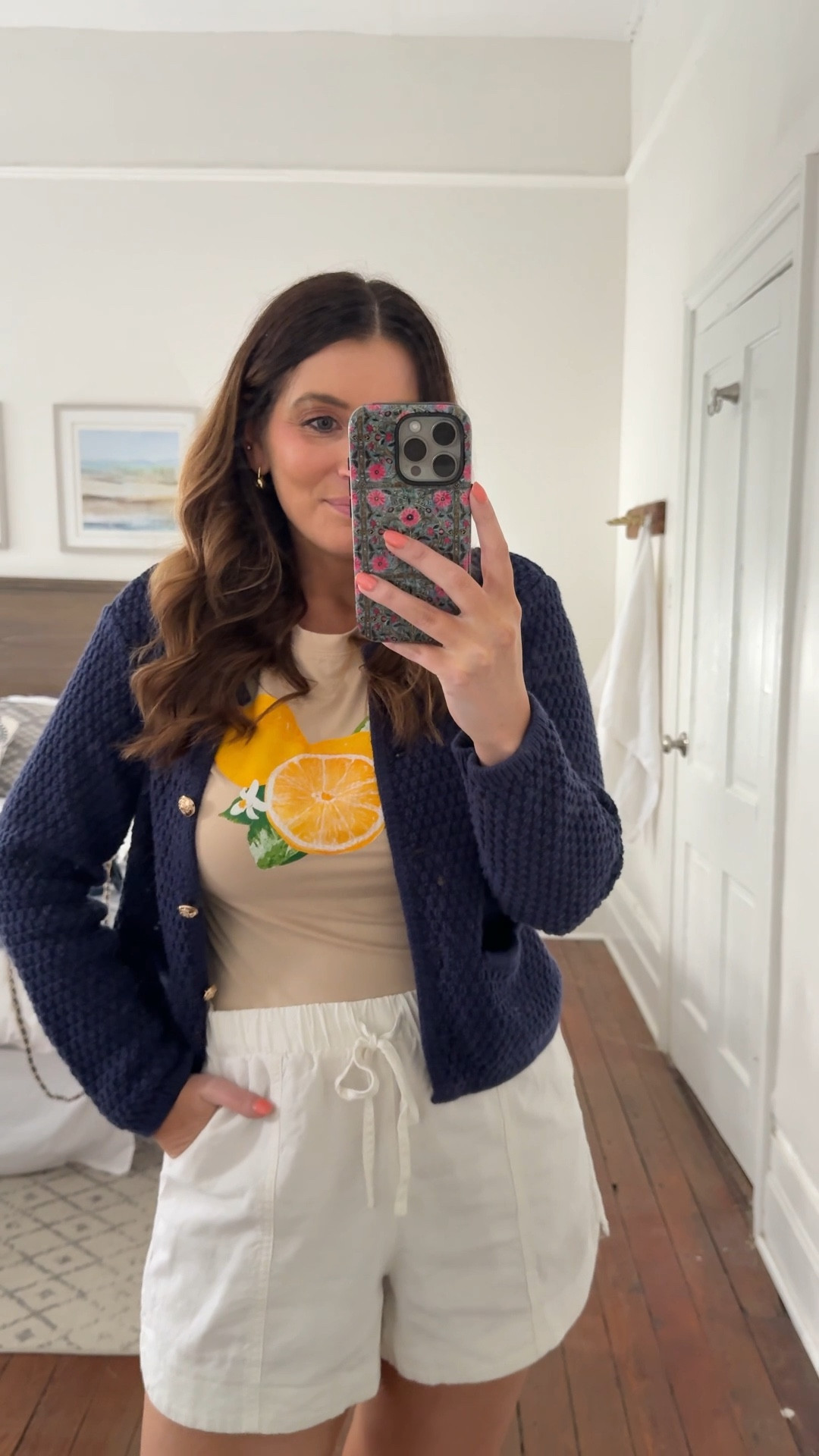 What I wore in Savannah - white pull on shorts, Amazon sweater, graphic tee, white sneakers 

#LTKFindsUnder50 #LTKWatchNow #LTKStyleTip