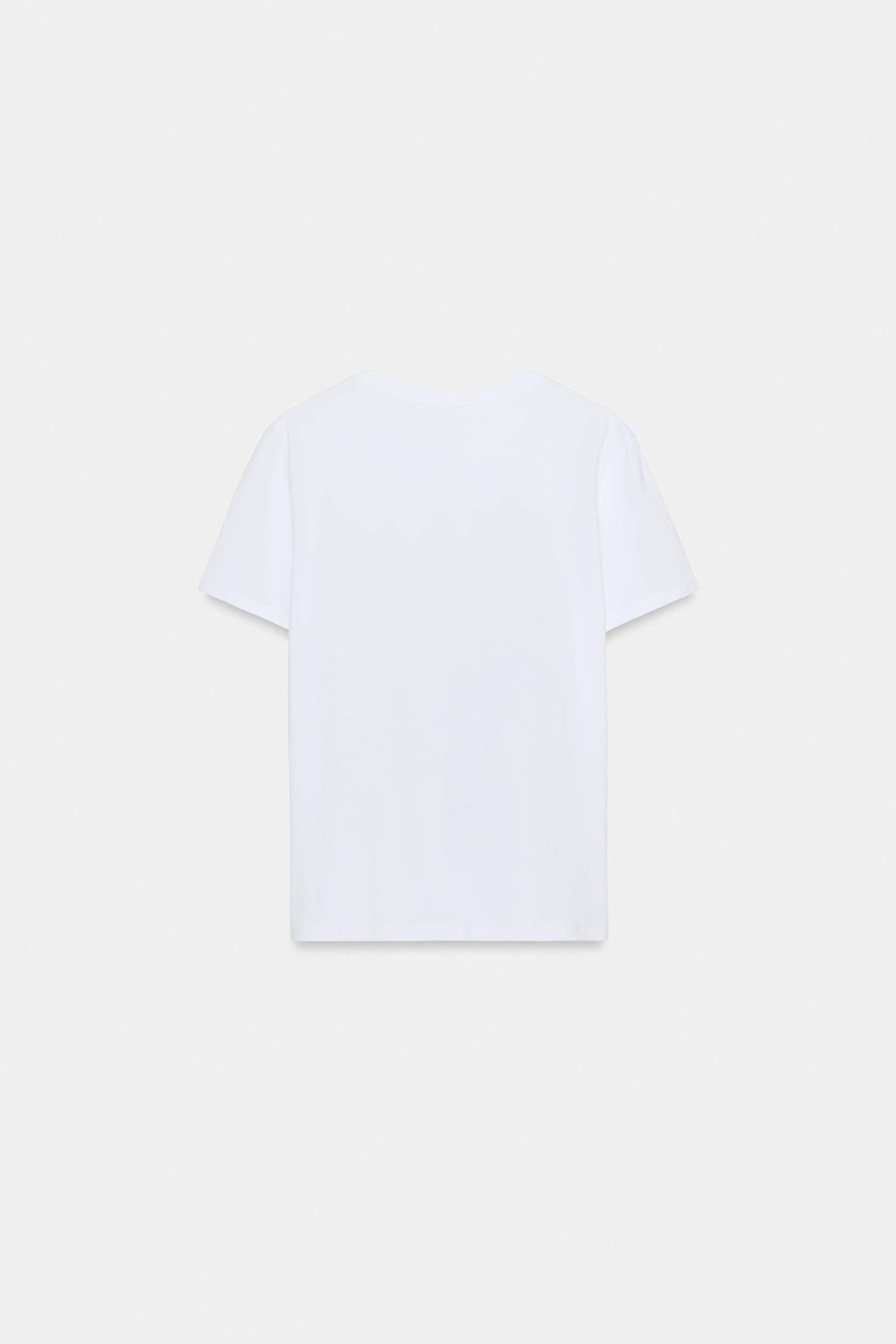 METALLIC PRINT T-SHIRT | Zara AU