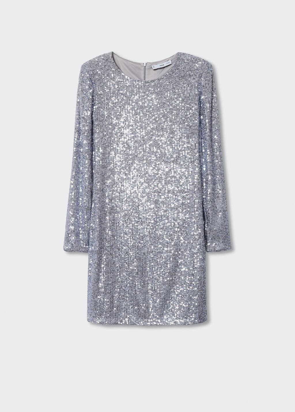 Robe sequins manches longues -  Femme | Mango France | MANGO (FR)