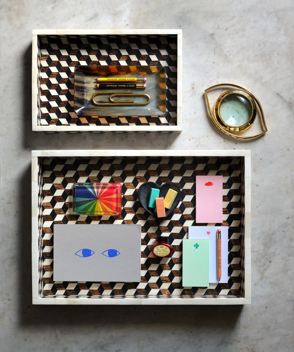 Tumbling Block Trays | Jayson Home