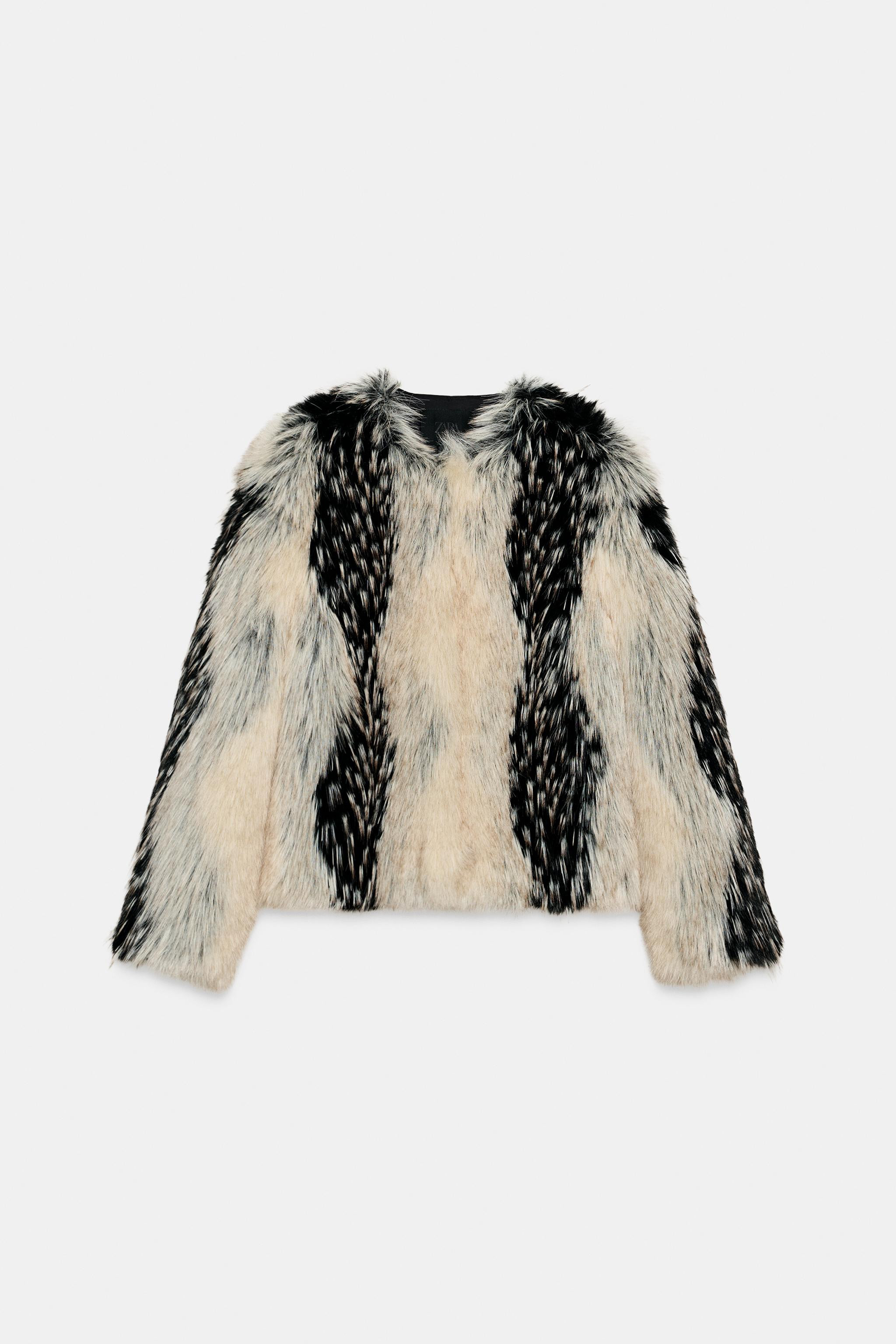 FAUX FUR SHORT COAT ZW COLLECTION | Zara US