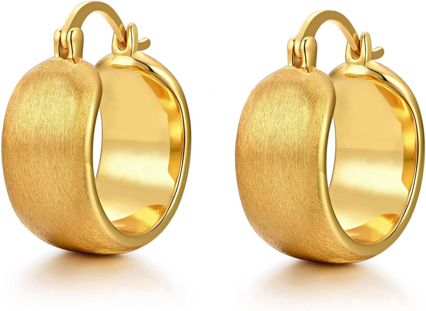 14K Gold Plated Earrings for Women Girls Dainty Pendant Earrings with 925 Sterling Silver Post Je... | Amazon (US)