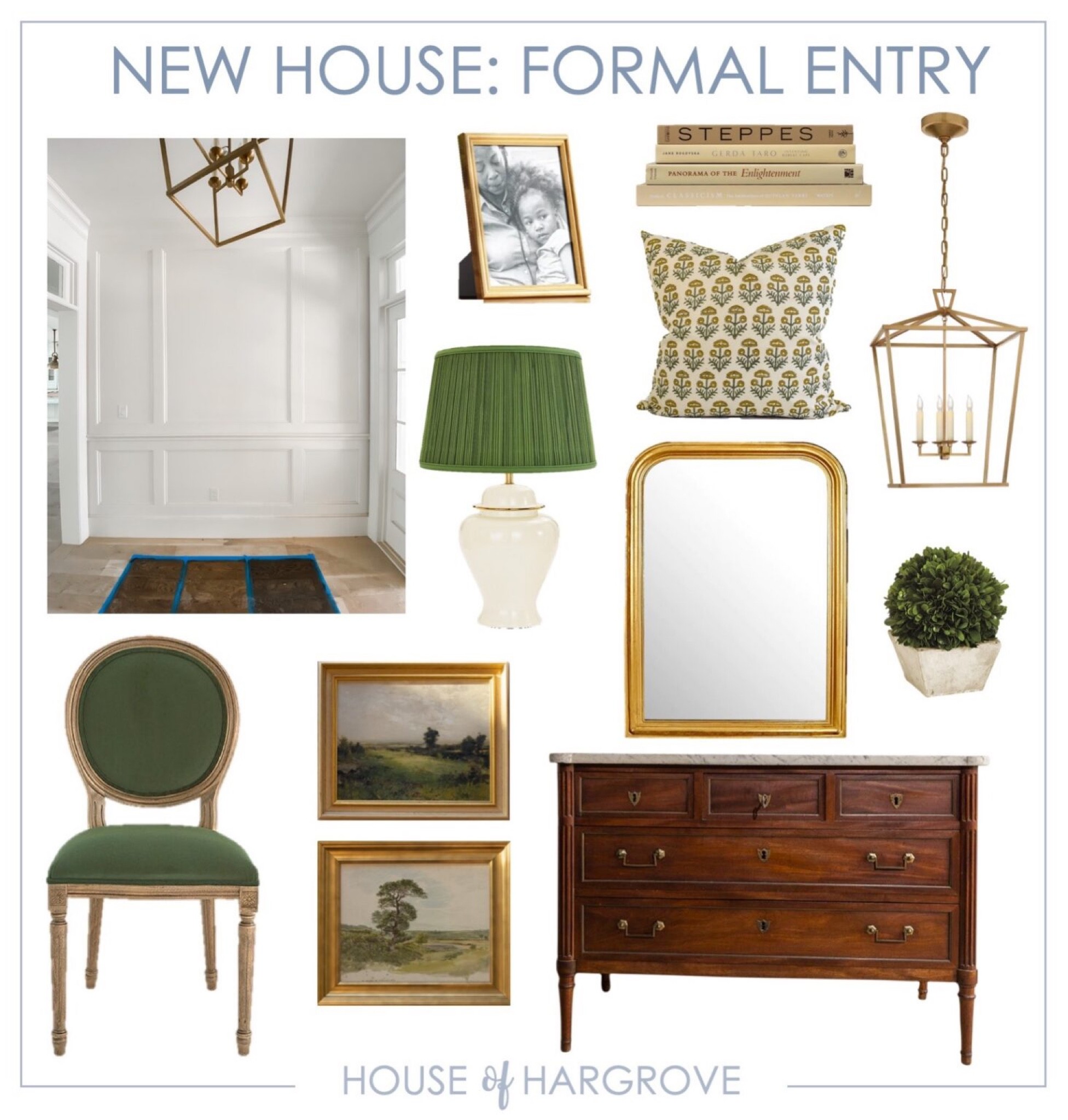 Design board for formal entry
#grandmillenial #grandmillenialdecor #classichome #traditionalhome #collectedhome 

#LTKhome