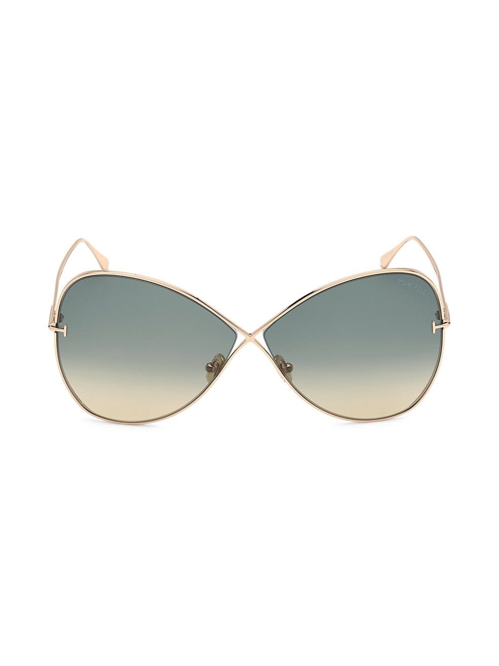 Tom Ford Nickie 66MM Butterfly Sunglasses | Saks Fifth Avenue