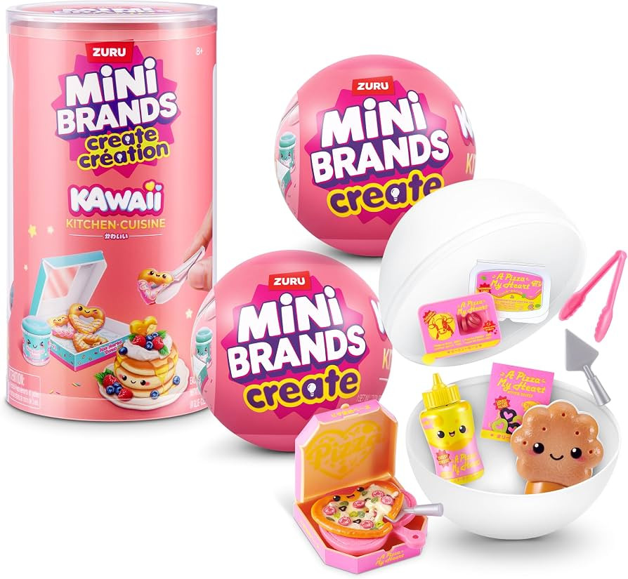Mini Brands Mini Create Kawaii Kitchen Capsule Series 1 (2 Pack) By ZURU | Amazon (UK)