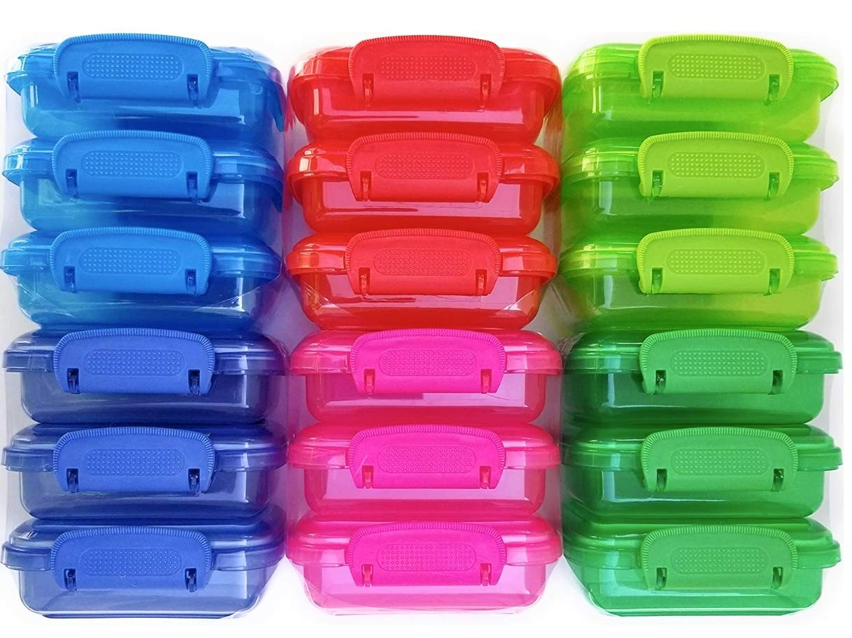 NADOBA Mini Lock-Top Snack Containers set of 6 colors may vary Versatile Storage | Amazon (US)