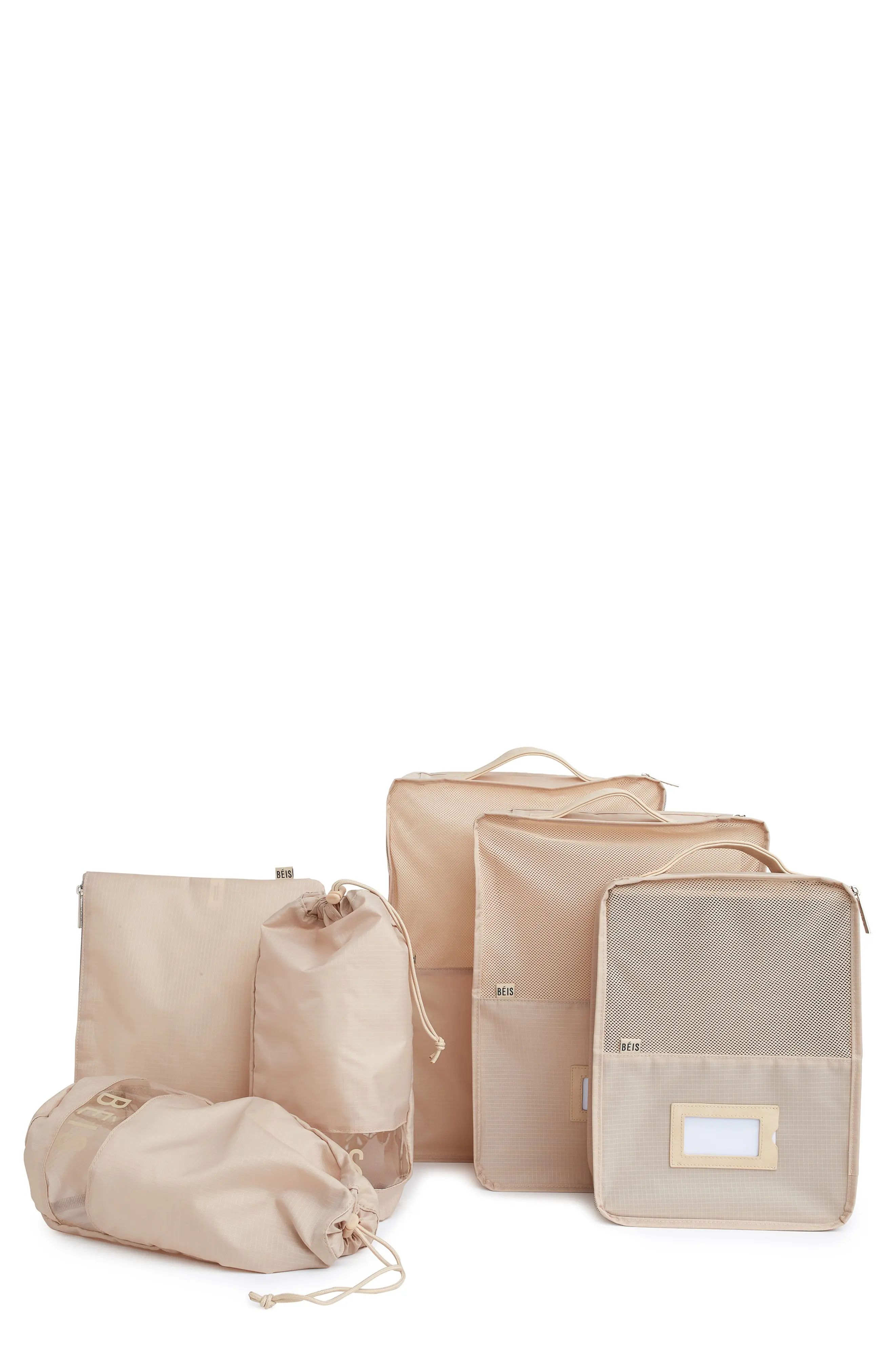 Beis The Packing Cube 6-Piece Set - Beige | Nordstrom