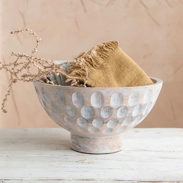 Mirabella Footed Bowl | Pepper + Vetiver