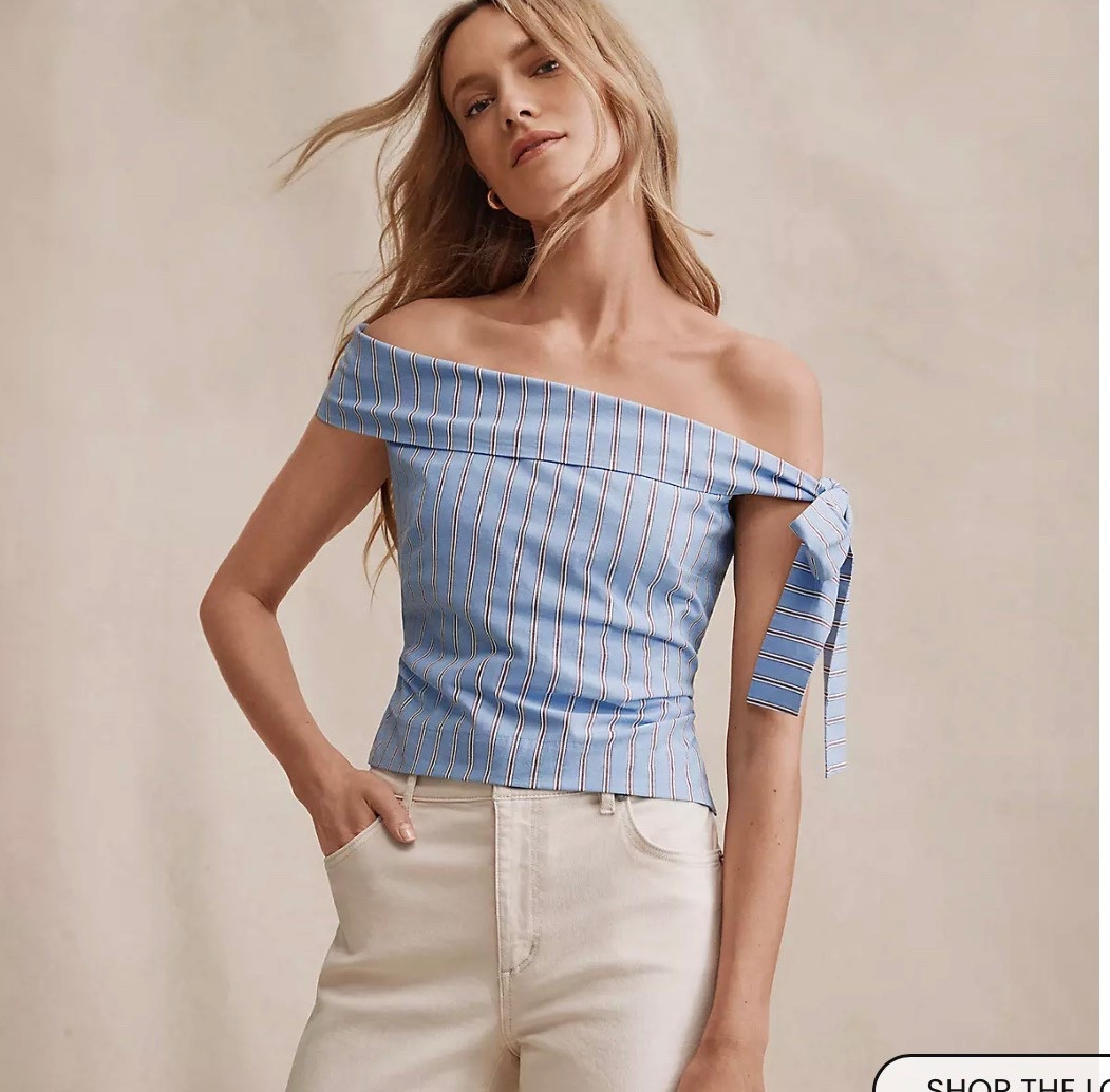 This top is the perfect mix of classic and feminine 💙

The soft stripe keeps it timeless, but the off-the-shoulder detail + tie gives it just enough interest to make the whole look feel elevated.

Easy to dress up, easy to dress down… and those are always the pieces worth having ✨



off shoulder top
striped top
blue striped top
tie shoulder top
asymmetrical top

feminine style
elevated casual
effortless chic
modern classic
polished casual

spring outfit ideas
summer outfit ideas
casual chic outfit
everyday outfit

over 50 style
fashion over 50
ageless style
sophisticated style

#SpringStyle
#SummerStyle
#OutfitInspo
#EverydayStyle

#StyleOver50
#FashionOver50
#AgelessStyle
#SophisticatedStyle



#LTKSaleAlert #LTKWedding #LTKOver40