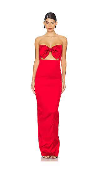 SAU LEE Esther Gown in Red. - size 2 | Revolve Clothing (Global)