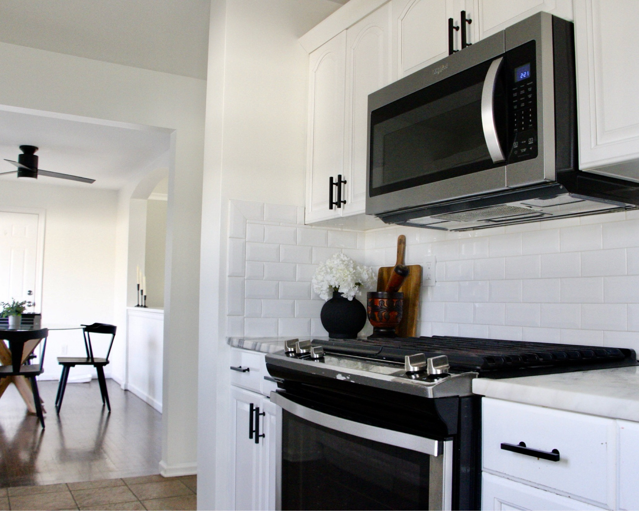 The kitchen is the heart of the home 🏡 Is that how the saying goes? 
Anyways… I’m loving the black combined with earthy tones. 
My organic modern vision is really competing to life 🥰

#LTKhome #LTKstyletip