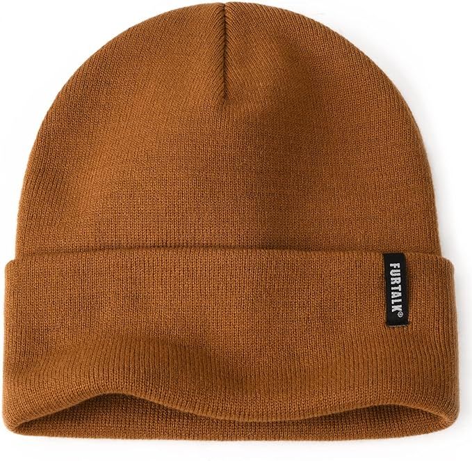 FURTALK Womens Knit Beanie Hat Acrylic Winter Hats for Women Men Soft Warm Unisex Cuffed Beanie | Amazon (US)
