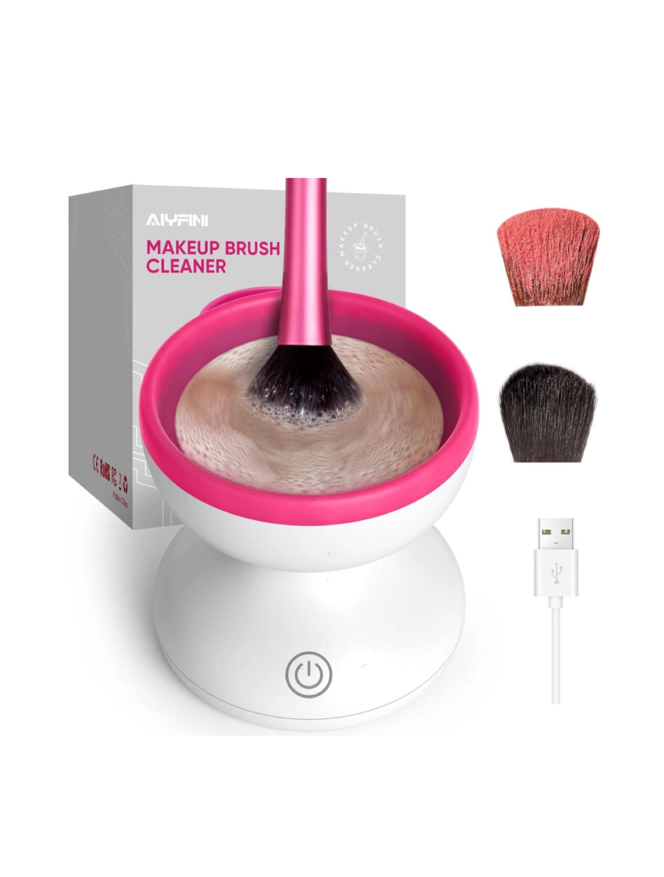 I use this when I’m home to clean all my makeup brushes. It’s easy to use and does a great job deep cleaning my brushes. Easy to clean after  

#LTKFindsUnder50 #LTKSummerSales #LTKBeauty