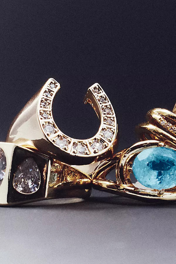 Horseshoe Glam Ring | Anthropologie (US)