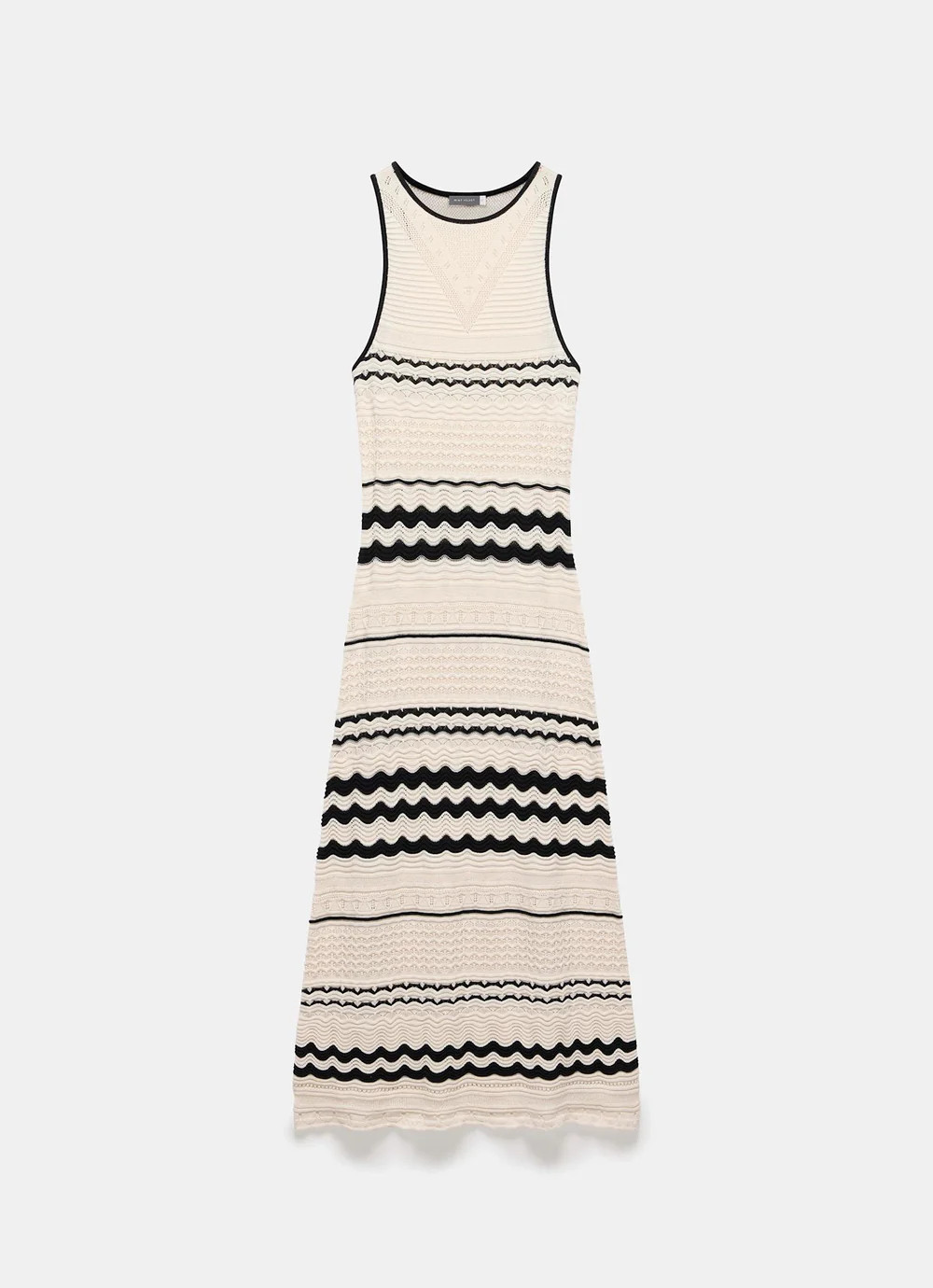Cream Striped Crochet Maxi Dress | Mint Velvet - US