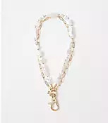 Short Pearlized Phone Chain | LOFT