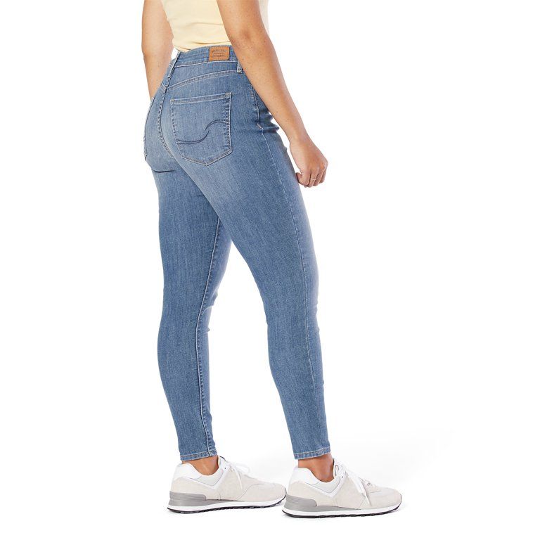Signature by Levi Strauss & Co. Women's Simply Stretch Shaping High Rise Skinny Ankle Jeans | Walmart (US)
