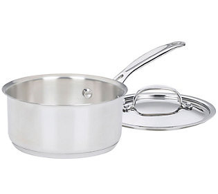 Cuisinart Chef's Classic Stainless 1.5-qt Saucepan with Lid | QVC