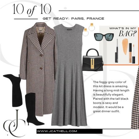 This chic dress from Banana Republic is so flattering with the ribbing.

Fall, fall looks, travel, Paris, light layers 

#LTKeurope #LTKtravel #LTKover40