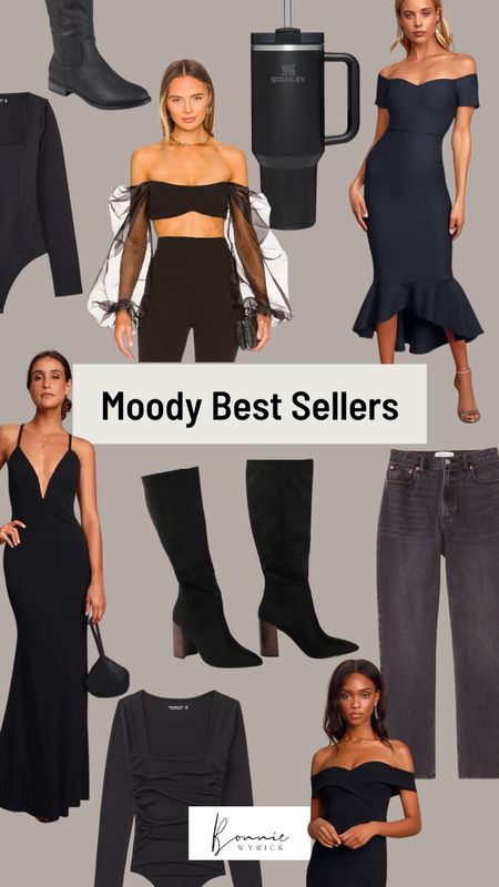 Moody Best Sellers 🖤 Shop my favorite looks and products from October! These are timeless pieces to add to your closet that can mixed and matched for every event on your calendar this season! Black Jeans | Wedding Guest Dress | Wedding Guest Outfit | Christmas Gift Ideas | Going Out Tops | Wide Calf Boots | Bodysuits | Curvy Fashion | Midsize Fashion

#LTKstyletip #LTKSeasonal #LTKHoliday