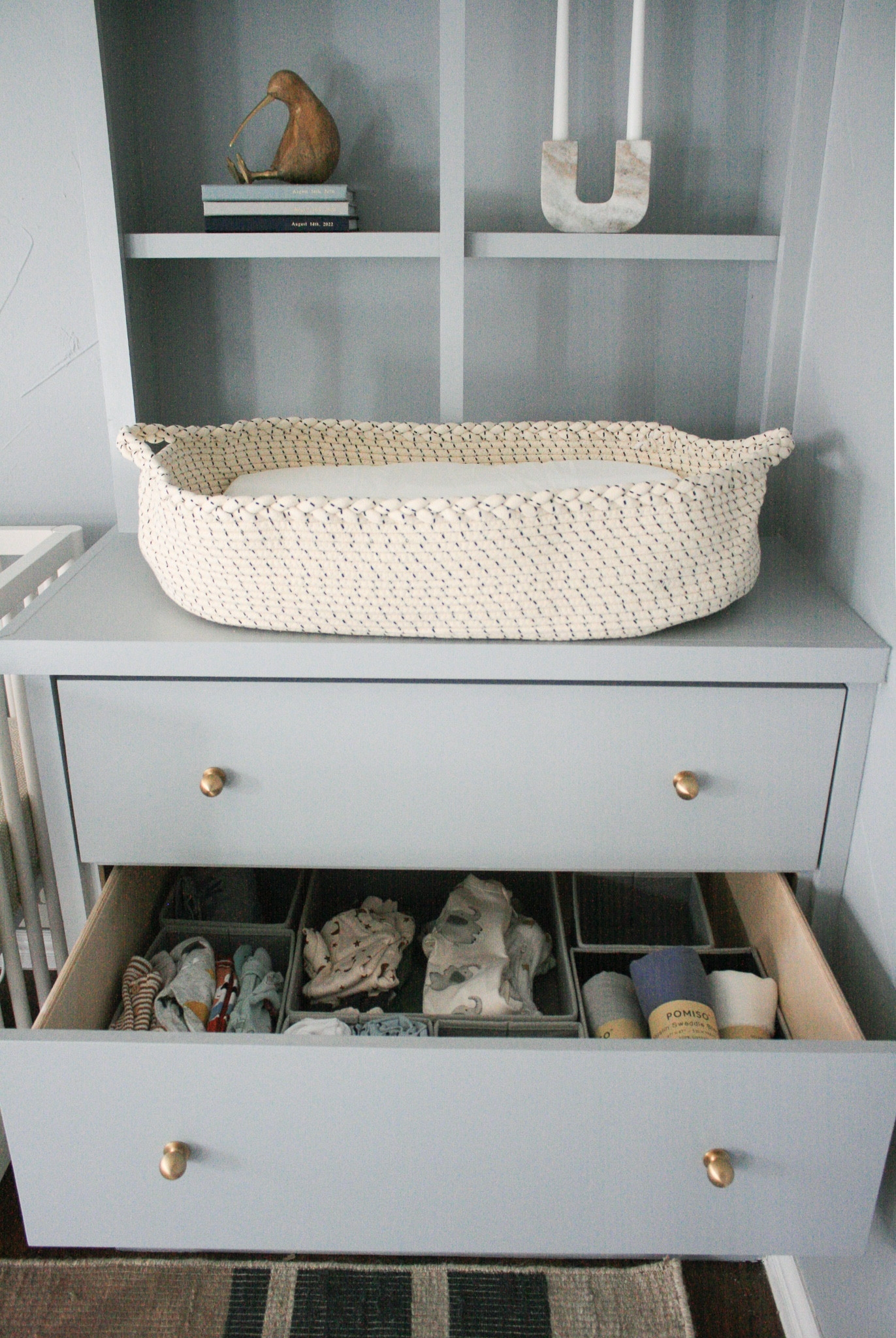 Nursery organization for dresser and changing table

#LTKbump #LTKbaby #LTKhome