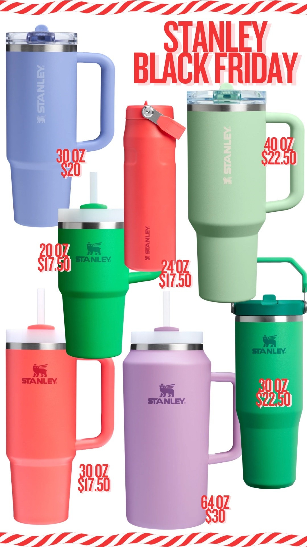 The Stanley Black Friday sale is happening now and it is a good one! There are bottles and cups on sale for as low as $17!! 

#LTKFindsUnder50 #LTKSaleAlert #LTKCyberWeek