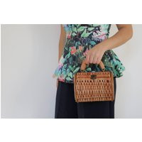 Wicker Purse, Wicker Bag, Handbag, Basket, Round Cesta De Mimbre, Weidenkorb, Basket Korgkorg, Riete | Etsy (US)