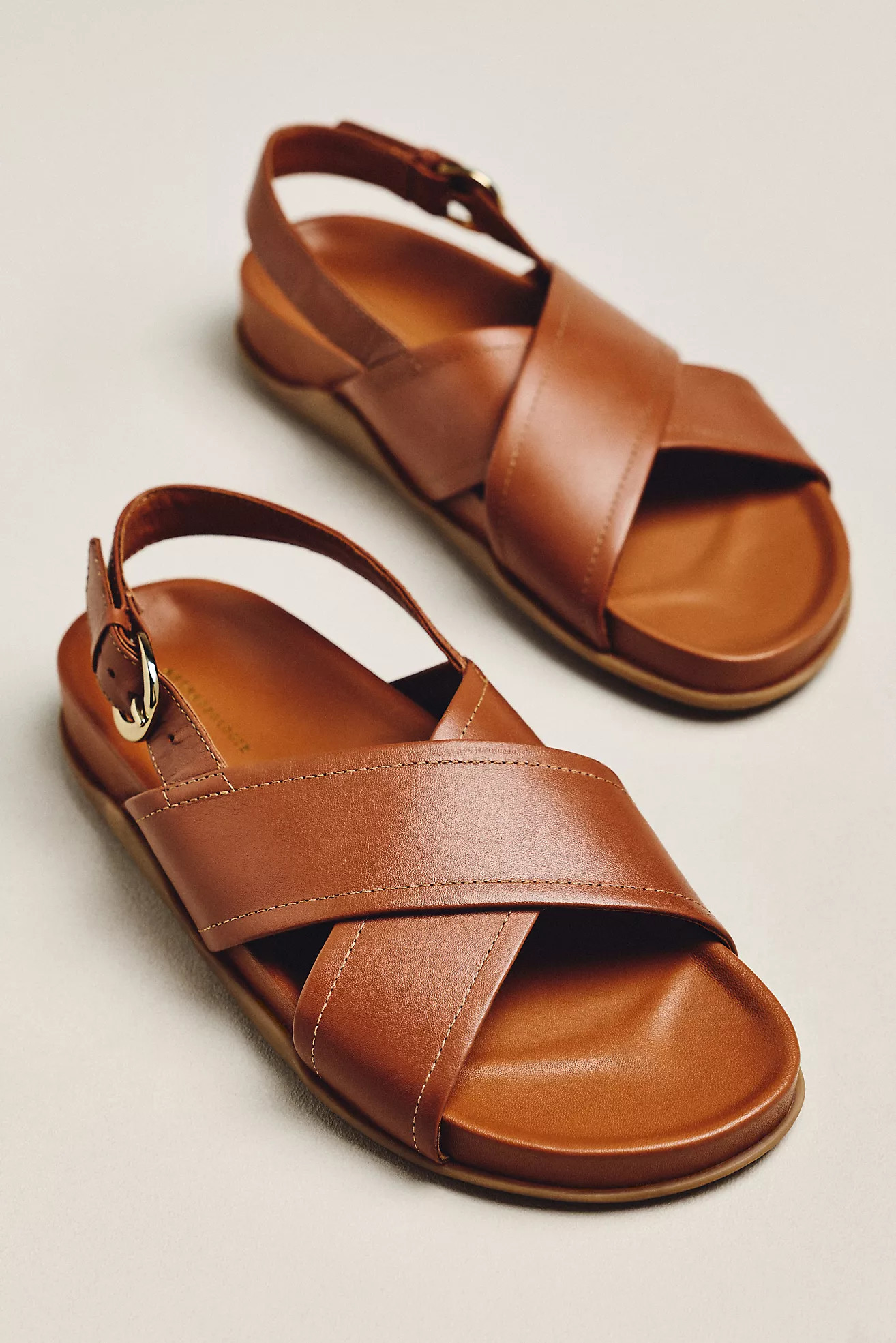Cross-Strap Slingback Sandals | Anthropologie (US)
