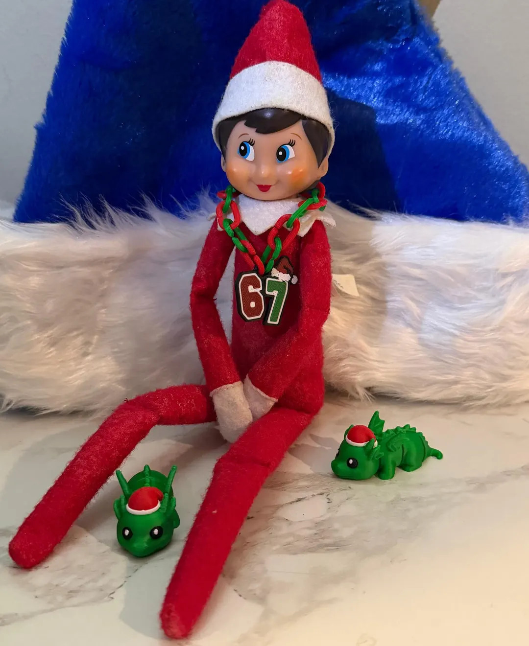 Funny 3D Printed Elf Chain Necklace, Christmas Holiday Prop - Etsy | Etsy (US)