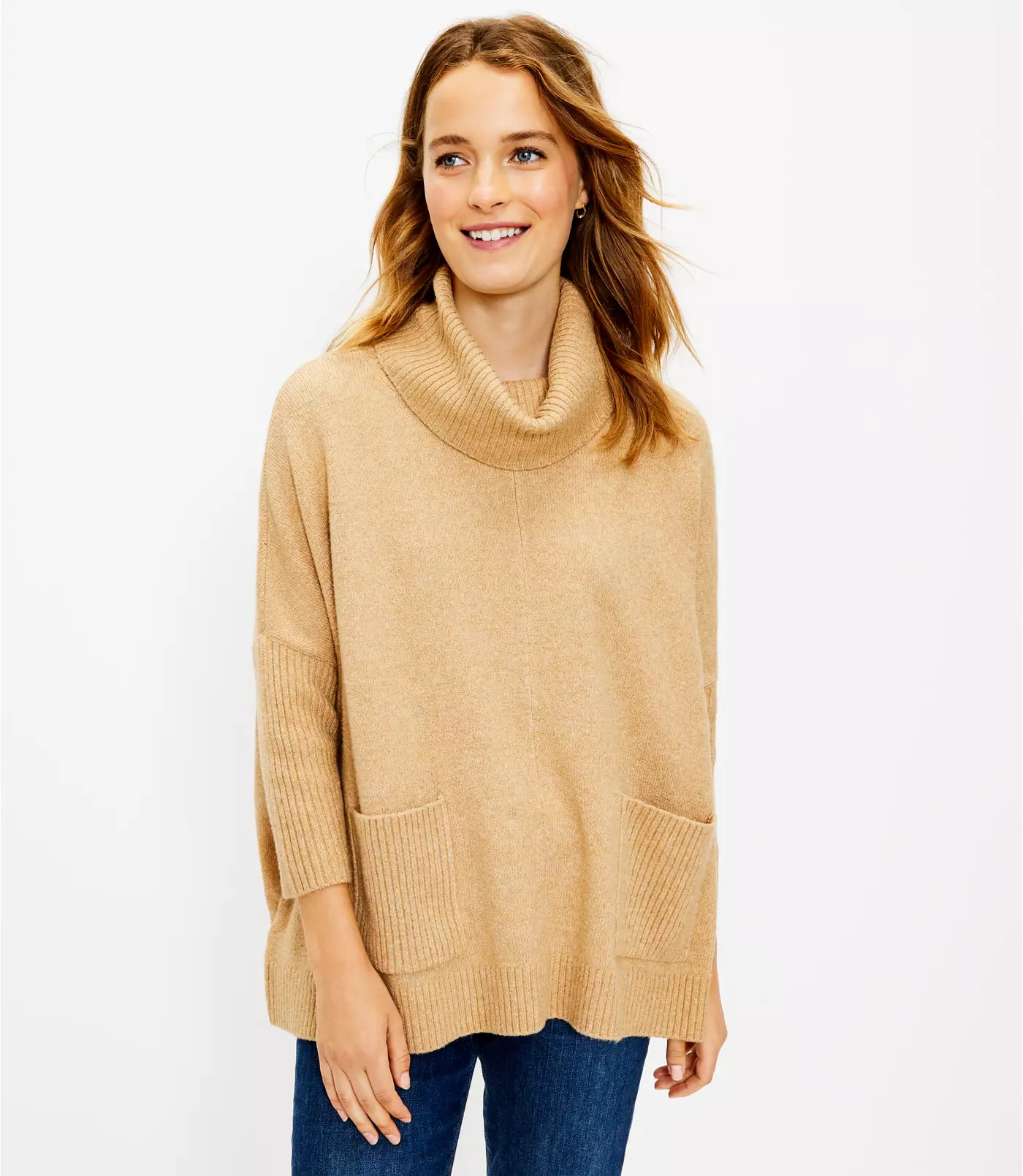Pocket Poncho Sweater | LOFT