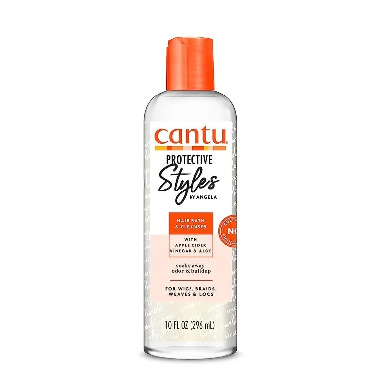 Cantu Protective Styles by Angela Hair Bath & Cleanser with Apple Cider Vinegar & Aloe, 10 fl oz | Walmart (US)