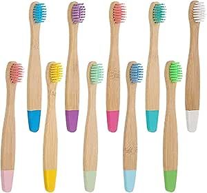 Bamboo Toothbrush, Charcoal Tooth Brush, Natural Wooden Toothbrushes, Soft Bristles Toothbrushes ... | Amazon (CA)