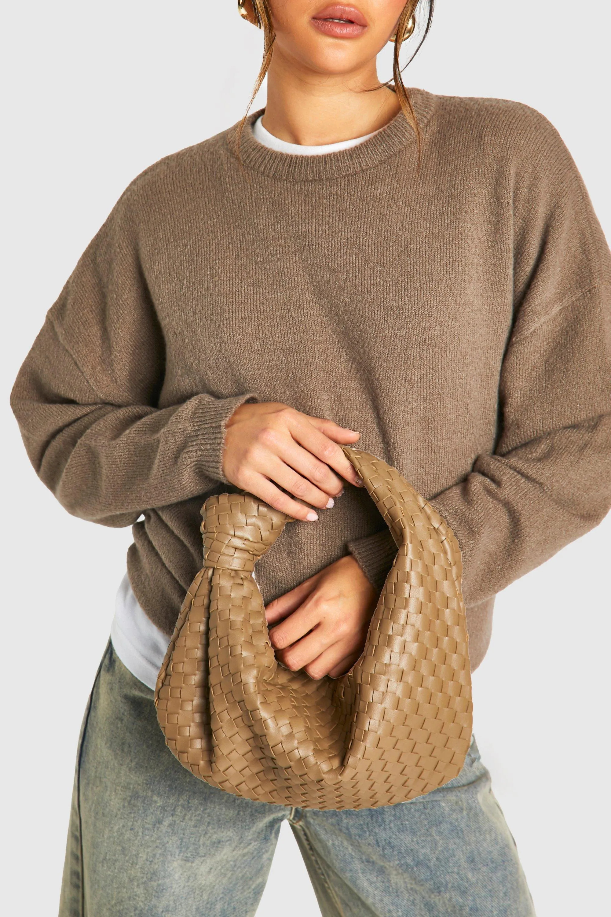 Bags & Purses | Woven Knot Handle Bag | boohoo | Boohoo.com (UK & IE)