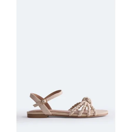 Free Assembly Women s Knot Flat Sandals | Walmart (US)