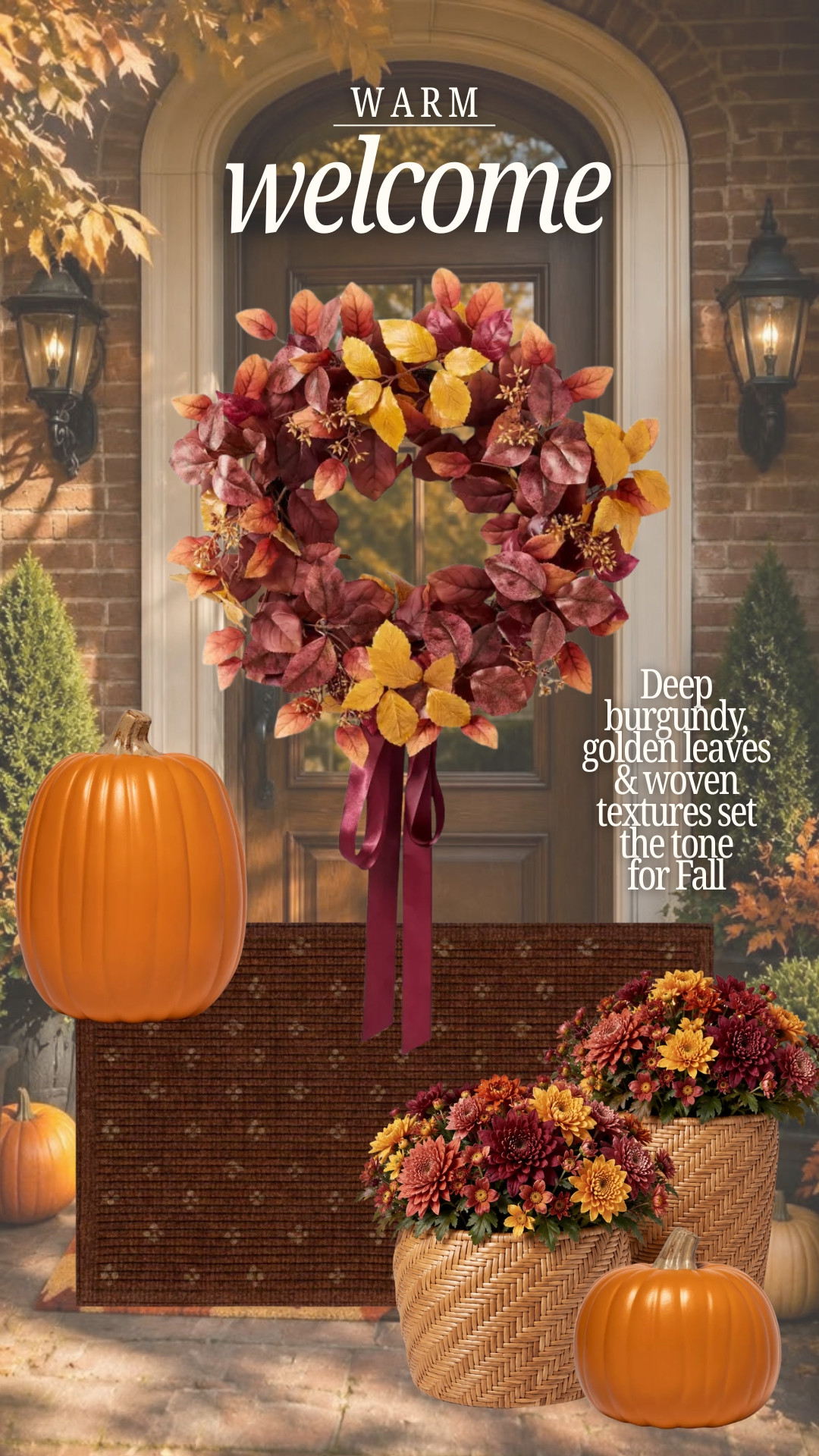 Fall entry way decor from @Target