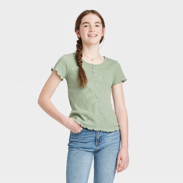 Girls' Henley T-Shirt - art class™ | Target