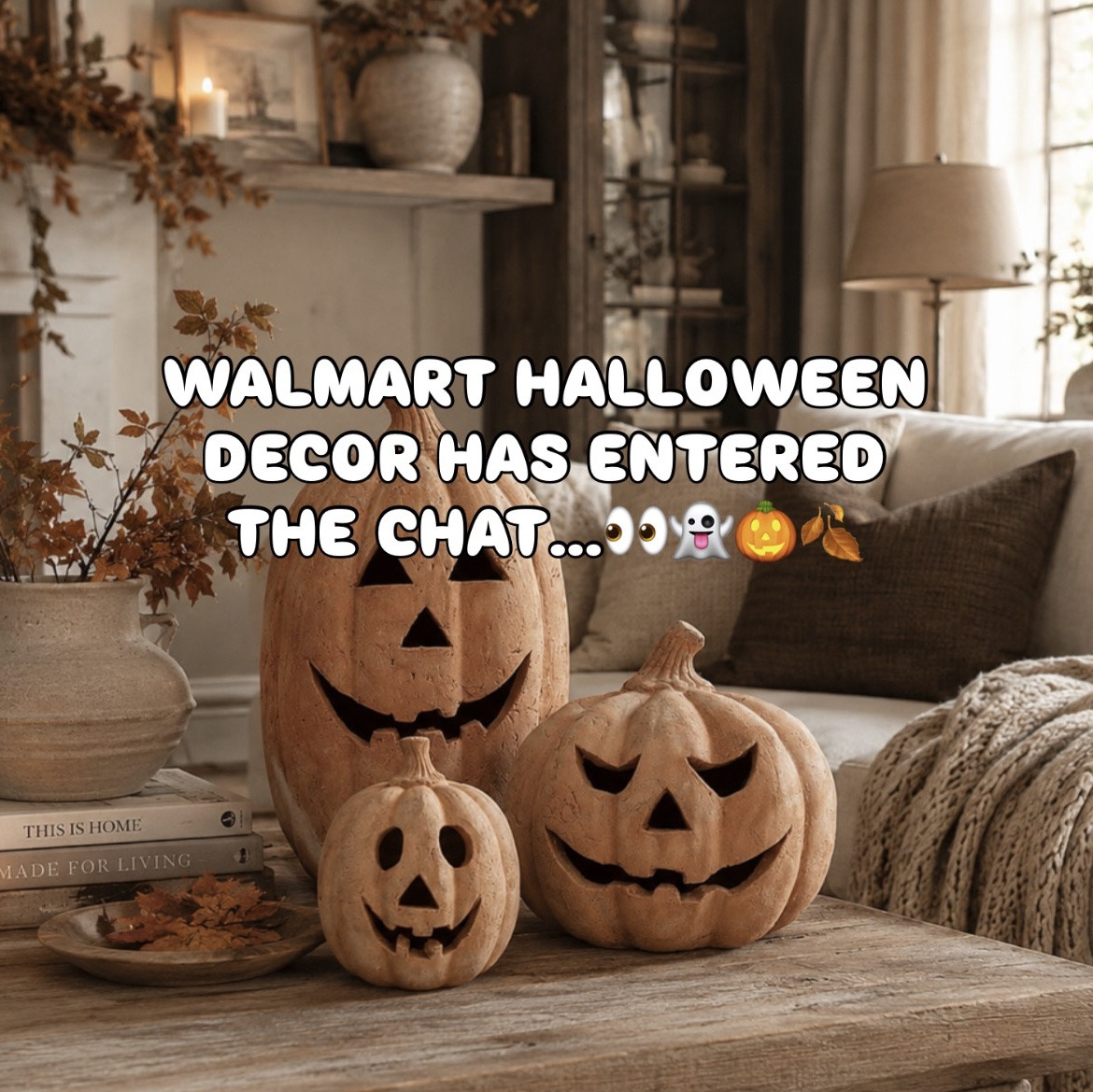 NEW Walmart home decor for Halloween + fall that you won’t believe are actually Walmart🤯 My Walmart order looks like Pottery Barn, but receipt says Walmart! 😮‍💨 I just can’t get over all the new arrivals for Halloween! Eeeeek I’m getting excited! I can’t believe fall is right around the corner, but I’m ready!! 🍂Too hard for me to choose my fave! Tell me yours!👇🏻 

#halloween #fall #home #walmart  #homedecor  Walmart haul, Walmart Halloween, Halloween Walmart, Walmart fall, fall Walmart, Walmart new arrivals, Walmart new release, brand new Walmart, viral Walmart, Walmart style, walmart home, fall home decor, Halloween home decor, affordable home decor, designer inspired, look for less, outdoor decor fall, indoor decor fall, Walmart home finds, Halloween decor, fall decor, new Walmart drops, Pottery Barn inspired, Walmart home, home decor from Walmart, Walmart weekly finds, Walmart must haves, affordable fall decor, affordable Halloween decor, budget friendly home, mom style, over 30, mom approved, fall 2026, Halloween 2026

@Walmart

#LTKSeasonal #LTKHome #LTKSaleAlert
