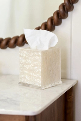 Tortoise Acrylic Tissue Box Cover | Anthropologie (US)