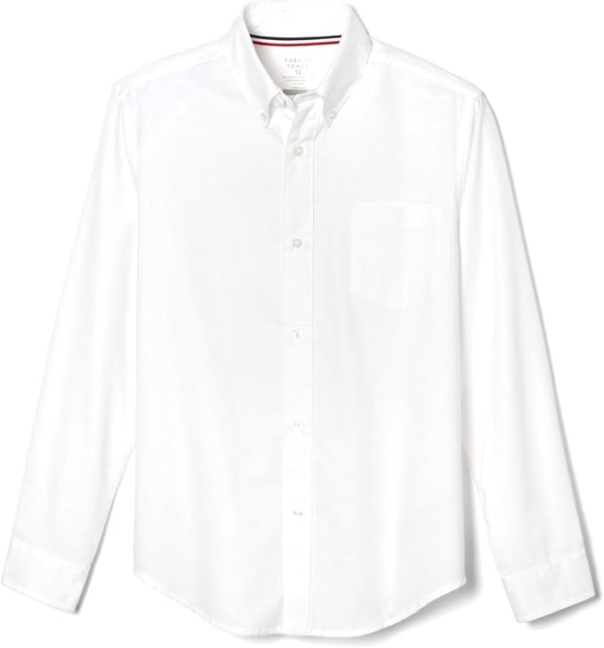 French Toast Boys Long Sleeve Oxford Shirt (Standard & Husky) Button Down Shirt | Amazon (US)