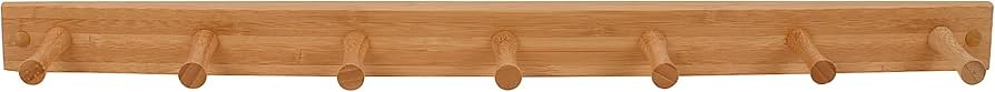 Spectrum Diversified Wall-Mounted 7 Peg Wood, Hat Organizer & Coat Hanger for Entryway or Closet ... | Amazon (US)