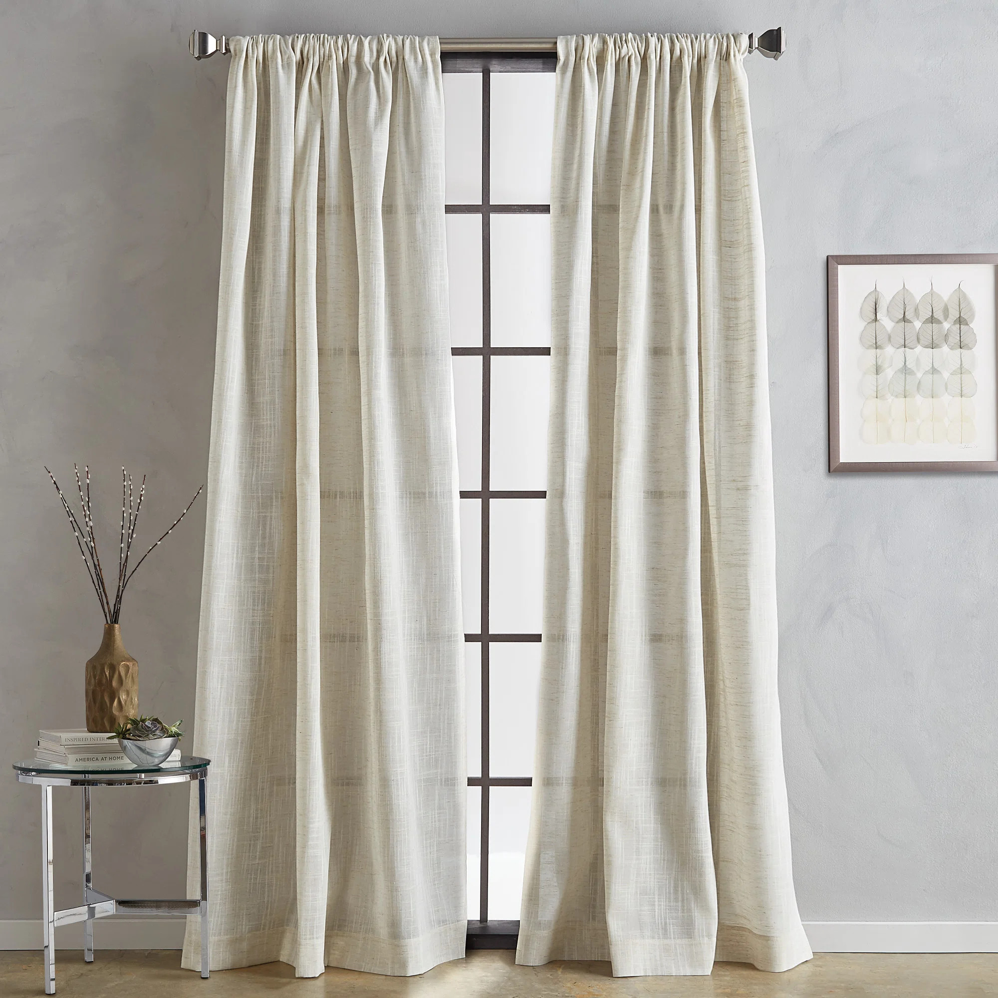 DKNY DKNY Classic Linen Poltp Lined 2pk Natural | Wayfair | Wayfair North America
