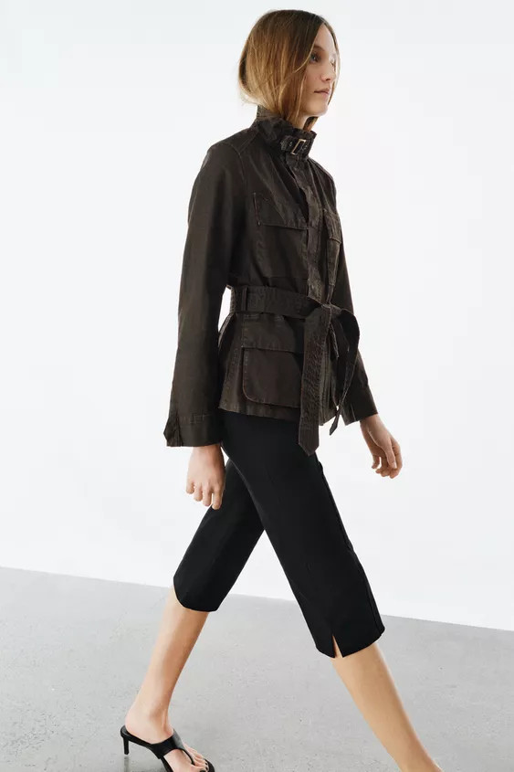 ZW COLLECTION WAXED EFFECT JACKET | Zara Canada