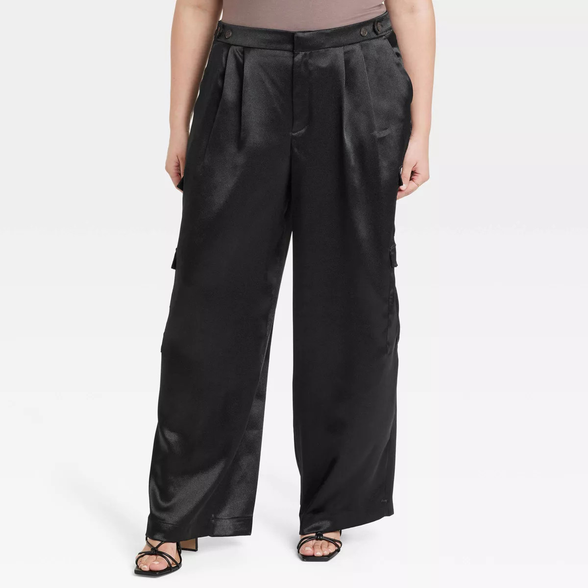 Women's High-Rise Satin Cargo Pants - A New Day™ | Target