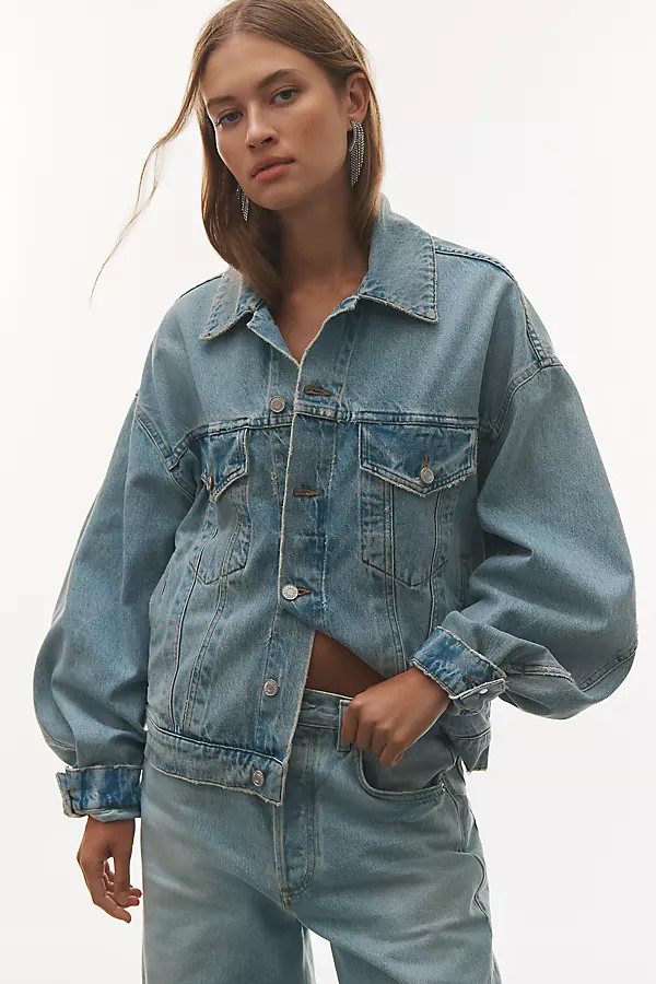 Dalton Balloon Denim Jacket | Anthropologie (US)