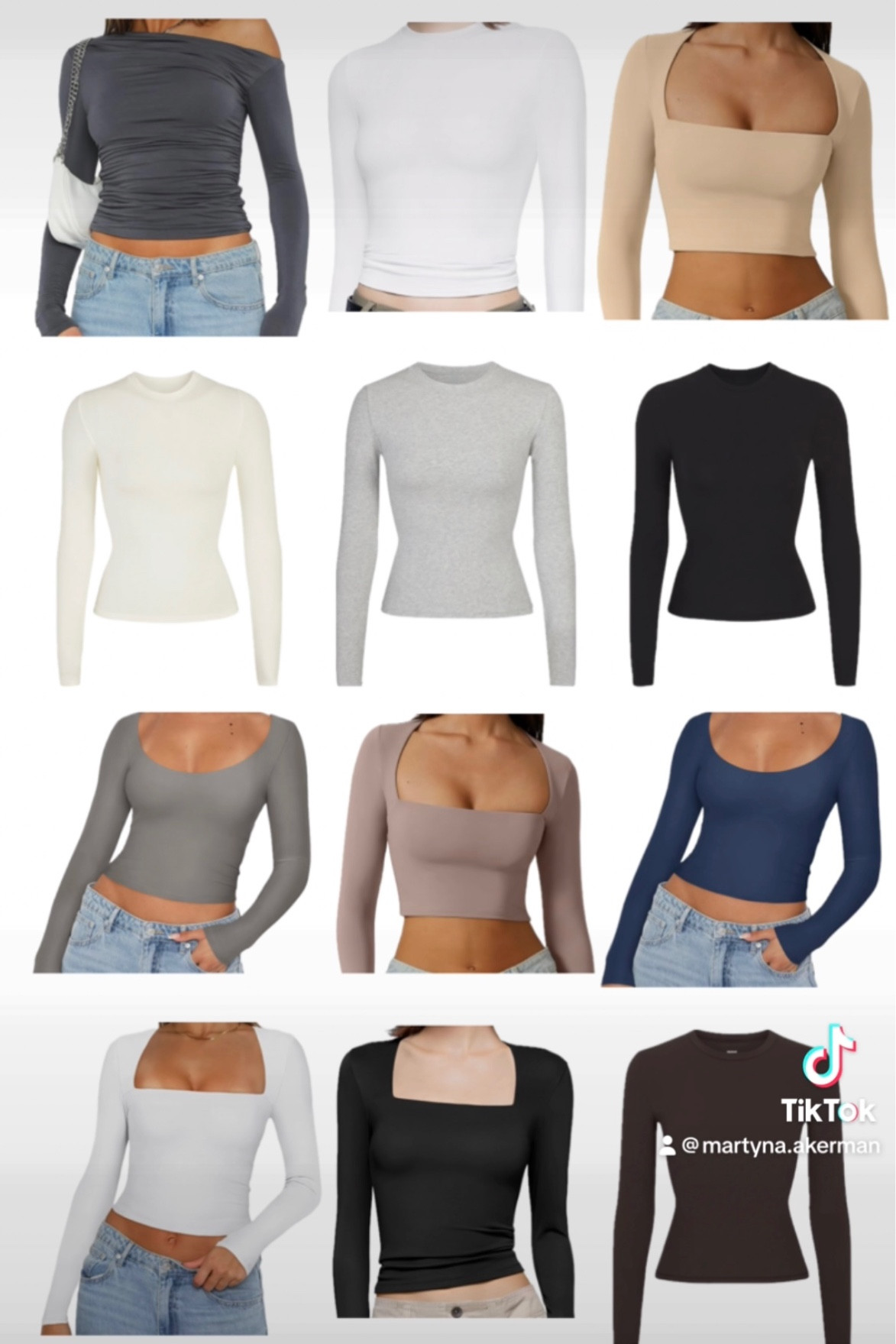 basic clothing guide: long sleeve top edition 

#LTKstyletip #LTKVideo