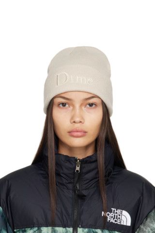 Beige Classic 3D Beanie | SSENSE