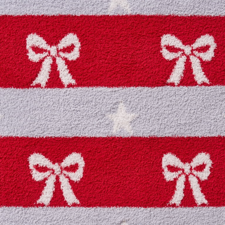 Bows and Stars Throw, Red/White/Blue, 50" x 60", by My Texas House | Walmart (US)