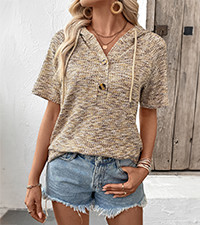 Dokotoo Womens Summer Tops 2026 Striped Color Block Short Sleeve Fashion T-Shirts Crewneck Casual... | Amazon (US)