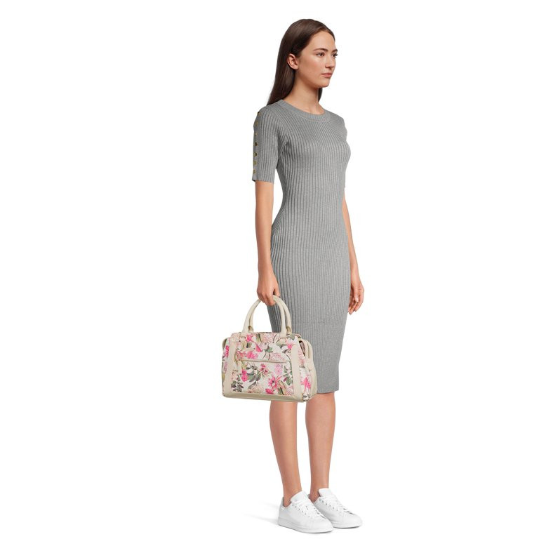 Time and Tru Women's Marli Floral Satchel | Walmart (US)